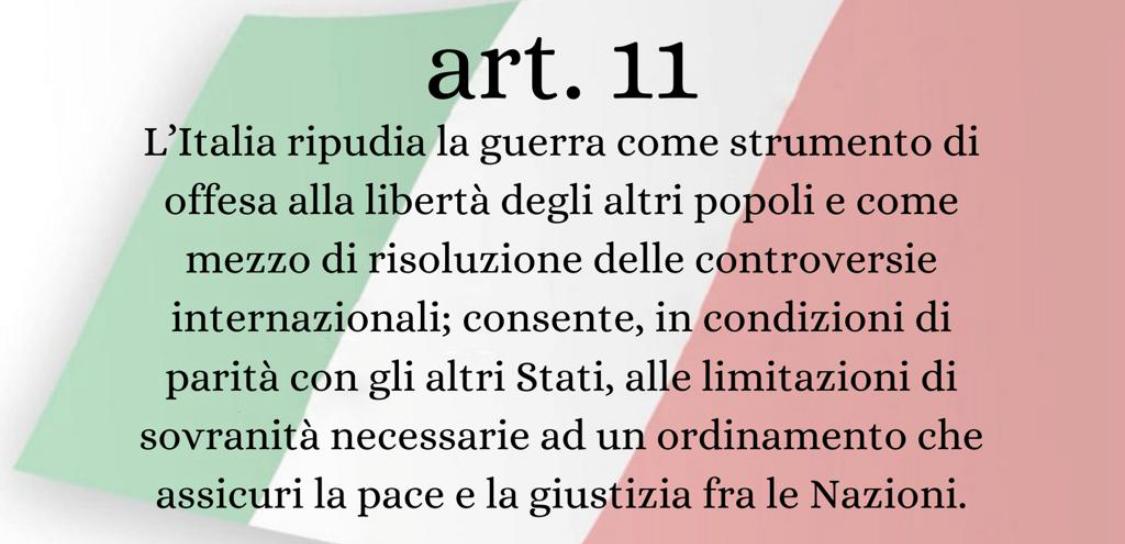 articolo 11 della Costituzione Italiana