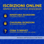 iscrizioni online AS 2023-2024